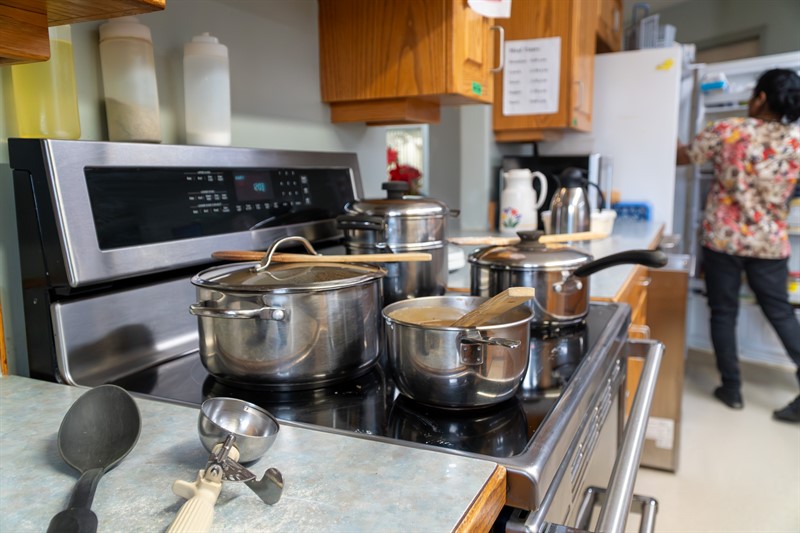 Home cooked meals at borden care home